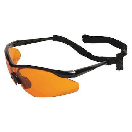Deltaplus MALTESE, Safety Glasses, Anti-Scratch, Orange Lens, Black Frame 16859