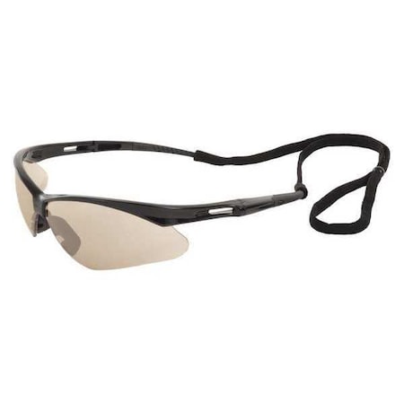 Deltaplus Octane, Safety Glasses, Anti-Scratch, Indoor/Outdoor Mirror Lens, Black Frame 15330