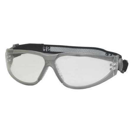 Deltaplus SPORT BOAS, Safety Glasses, Anti-Static, Anti-Scratch, Clear Lens, Gray Frame 16400