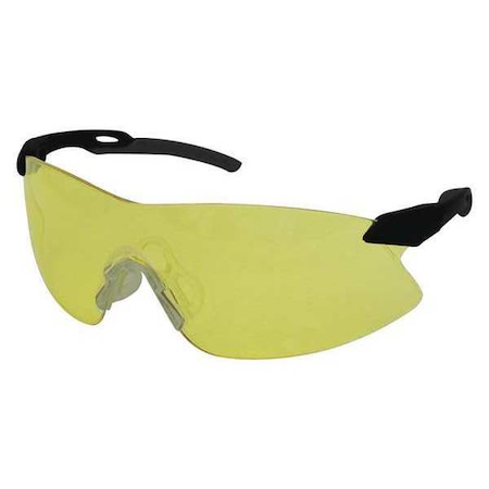 Deltaplus Strikers, Safety Glasses, Anti-Scratch, Amber Lens, Black Frame, Frameless 15422