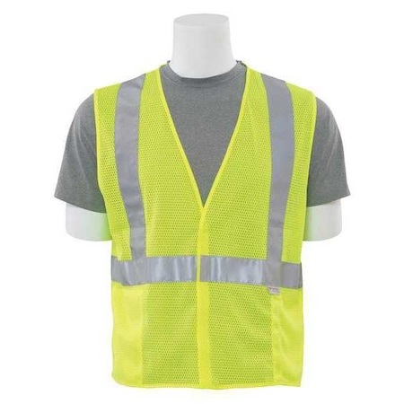 Deltaplus Medium Hi-Viz Safety Vest, Lime 14510
