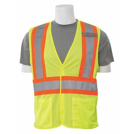 Deltaplus Vest, Break-Away, Hi-Viz, Lime, 2XL 61848