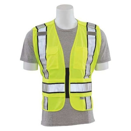 Deltaplus Vest, ANSI, Break-Away, Hi-Viz, Lime, 5XL/6XL 61304