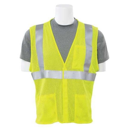 Deltaplus Safety Vest, Flame Resistant, HiViz, Lime, L 61264
