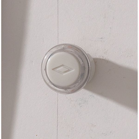 Broan-Nutone Pushbutton, Clear, White Cap, Lighted PB18LWHCL