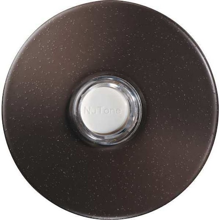 Broan-Nutone Pushbutton, Bronze Stucco, Lighted PB41LBR