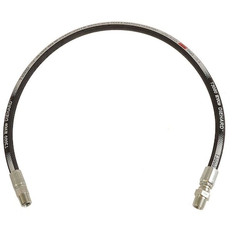 Ryco Hose, 1/2" x 30", 3100 psi, Male Style Npt T3008D-030-20902320-0808
