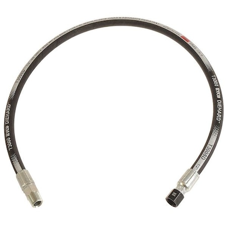Ryco Hose, 1/2"x24", 3100 psi, MaleNptxFemaleJic T3008D-024-20902040-0812