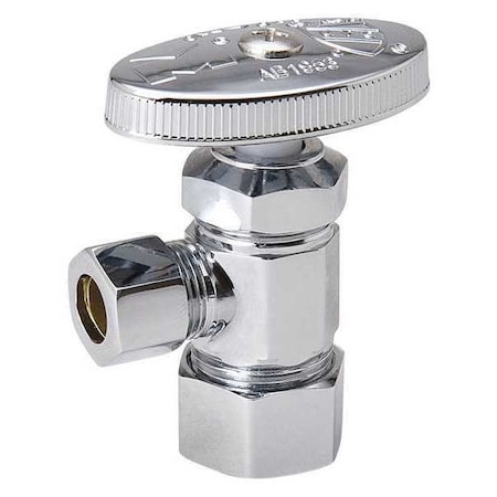Proline Series Compr Angle Stop Valve 5/8 Od x 3/8 Od PK12 192-032HC