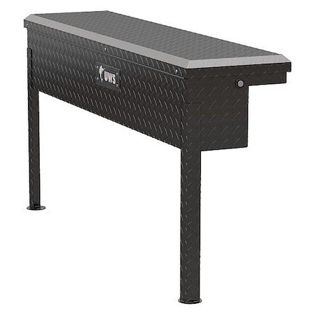 Uws 48" Low Profile Side Mount Truck Tool Box, Black, Width: 14-3/8" EC30202