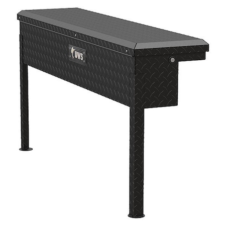 Uws 48" Low Profile Side Mount Truck Tool Box, Black EC30203