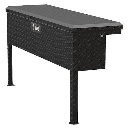 Uws Trck Side Tool Box, Low, 48", TBSM-48-LP-MB TBSM-48-LP-MB