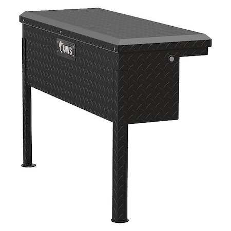 Uws Truck Side Tool Box, 36", TBSM-36-LP-MB TBSM-36-LP-MB
