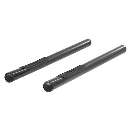 Aries 3" W Black Powder Coated Steel Side Bars 202001