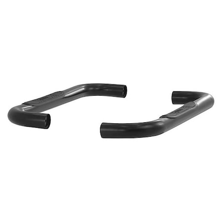 Aries 3" W Black Powder Coated Steel Side Bars 204017