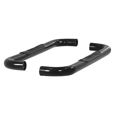 Aries 3" W Black Powder Coated Steel Side Bars 204018