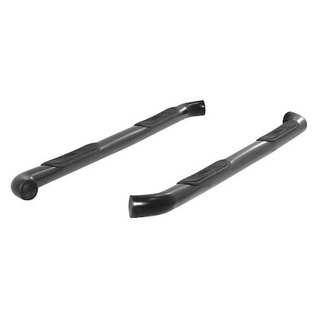 Aries 3" W Black Powder Coated Steel Side Bars 202009