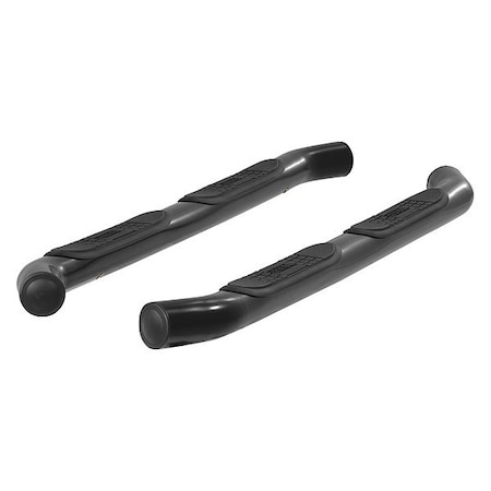 Aries 3" W Black Powder Coated Steel Side Bars 202011