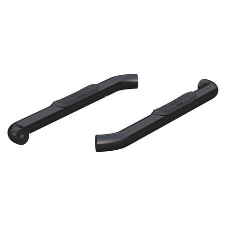 Aries 3" W Black Powder Coated Steel Side Bars 203045