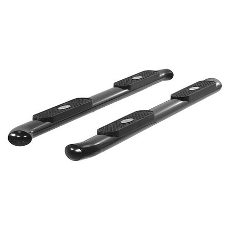 Aries 4" W Black Powder Coated Steel Side Bars S222012