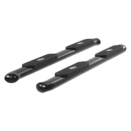 Aries 4" W Black Powder Coated Steel Side Bars S221008