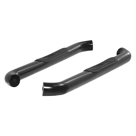 Aries 3" W Black Powder Coated Steel Side Bars 204048