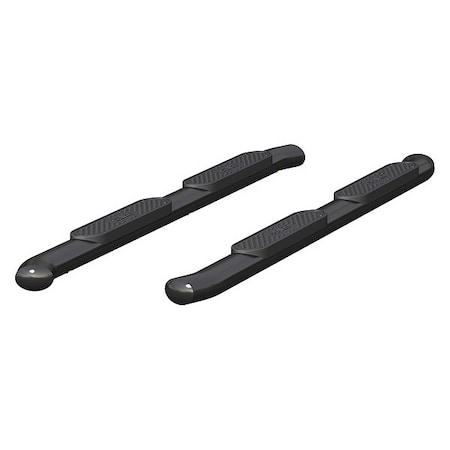 Aries 4" W Black Powder Coated Steel Side Bars S225040