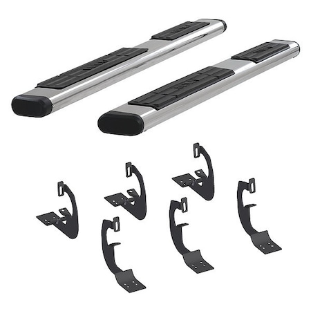 Aries 6" W Polished Stainless Steel Stainless Steel Side Bars with Brackets 4444002