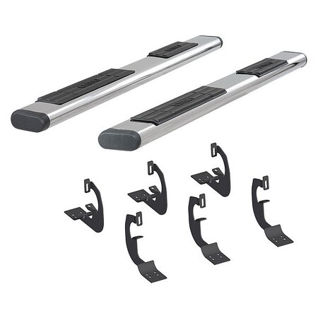 Aries 6" W Polished Stainless Steel Stainless Steel Side Bars with Brackets 4444004