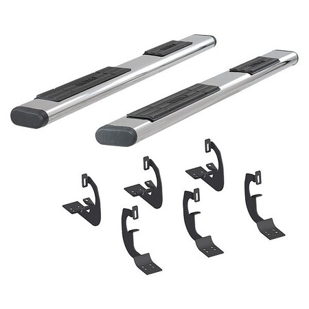 Aries 6" W Polished Stainless Steel Stainless Steel Side Bars with Brackets 4444023