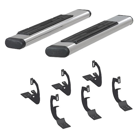 Aries 6" W Polished Stainless Steel Stainless Steel Side Bars with Brackets 4444024
