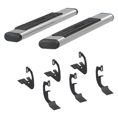 Aries 6" W Polished Stainless Steel Stainless Steel Side Bars with Brackets 4444030