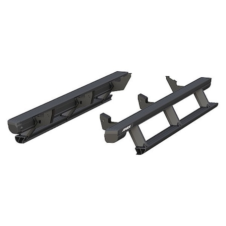 Aries Black Powder Coated Aluminum Powered Running Boards 3047952