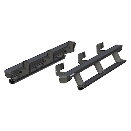 Aries Black Powder Coated Aluminum Powered Running Boards 3048326