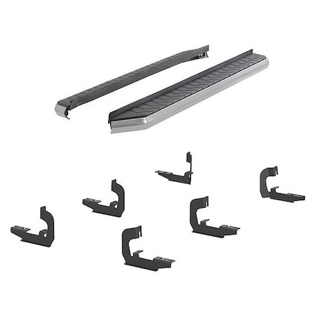 Aries 5" W Polished Stainless Steel Aluminum Running Boards 2051004