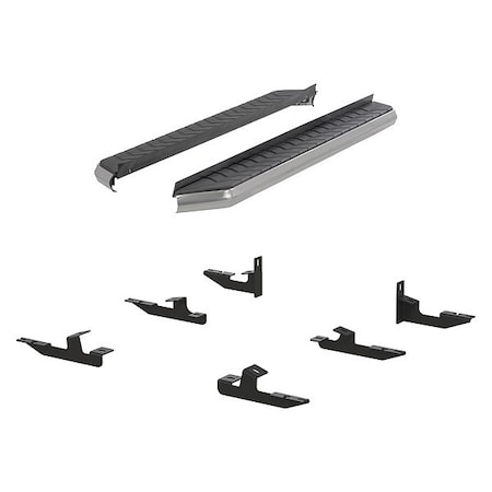Aries 5" W Polished Stainless Steel Aluminum Running Boards 2051006