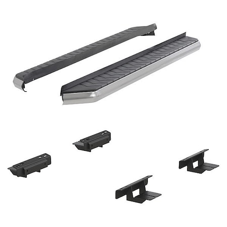 Aries 5" W Polished Stainless Steel Aluminum Running Boards 2051010