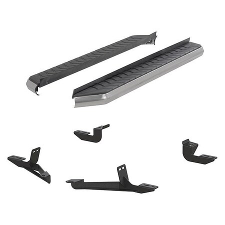 Aries 5" W Polished Stainless Steel Aluminum Running Boards 2051018