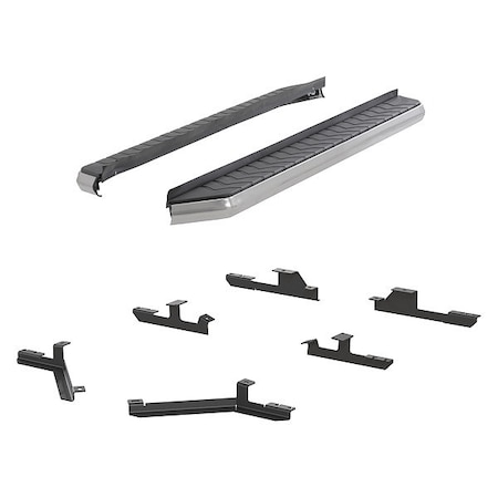 Aries 5" W Polished Stainless Steel Aluminum Running Boards 2051022