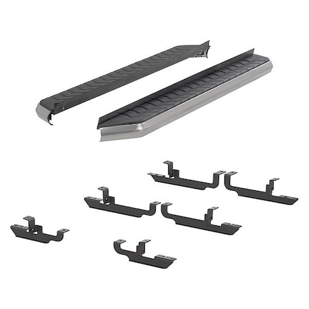 Aries 5" W Polished Stainless Steel Aluminum Running Boards 2051023