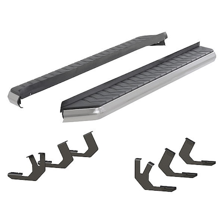 Aries 5" W Polished Stainless Steel Aluminum Running Boards 2051025