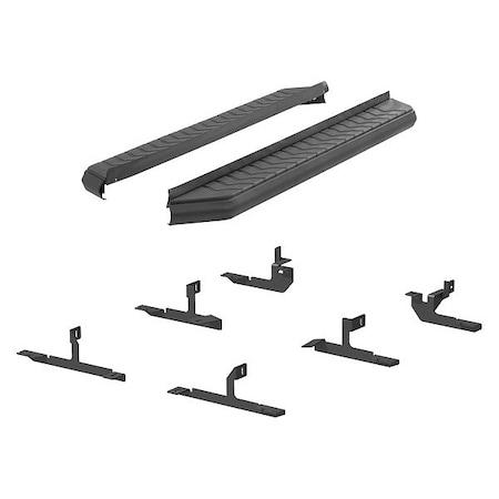 Aries 5" W Black Powder Coated Aluminum Running Boards 2061033