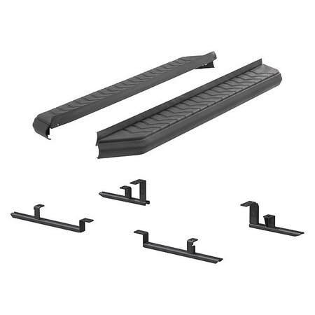 Aries 5" W Black Powder Coated Aluminum Running Boards 2061034