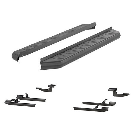 Aries 5" W Black Powder Coated Aluminum Running Boards 2061037