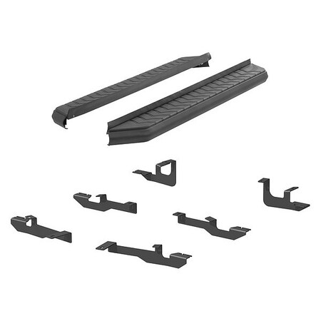 Aries 5" W Black Powder Coated Aluminum Running Boards 2061039