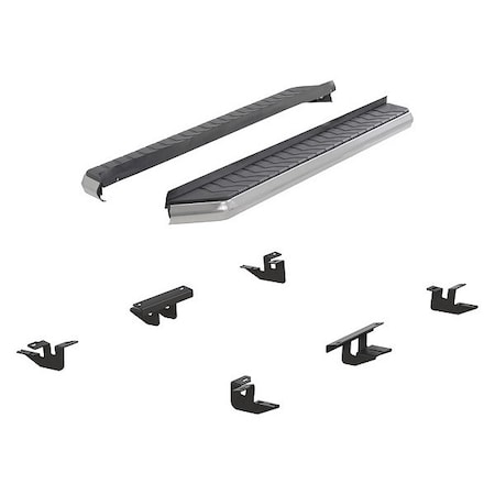 Aries 5" W Polished Stainless Steel Aluminum Running Boards 2051002