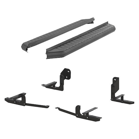 Aries 5" W Black Powder Coated Aluminum Running Boards 2061011