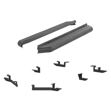 Aries 5" W Black Powder Coated Aluminum Running Boards 2061015