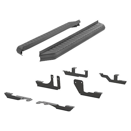 Aries 5" W Black Powder Coated Aluminum Running Boards 2061020
