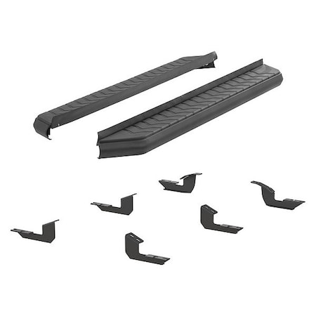Aries 5" W Black Powder Coated Aluminum Running Boards 2061027